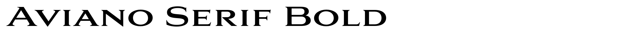 Aviano Serif Bold image